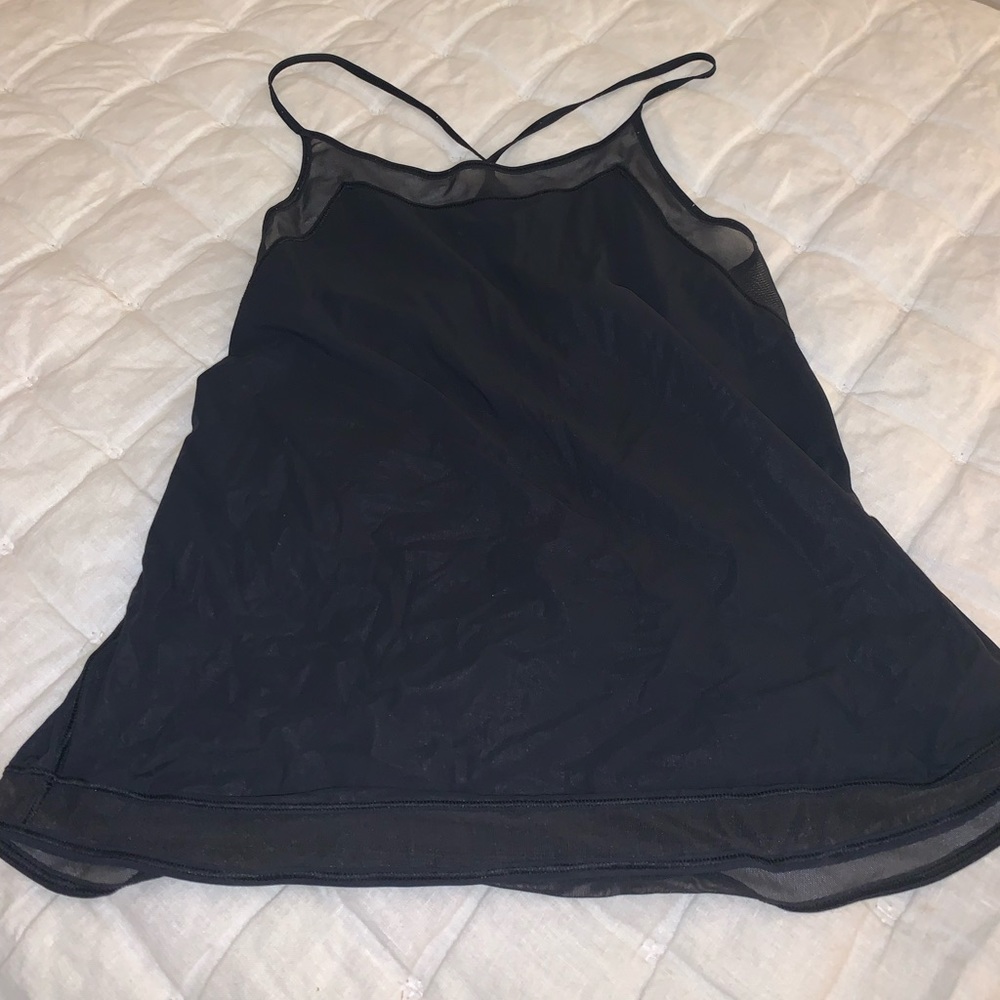 Lululemon black tank sz 4